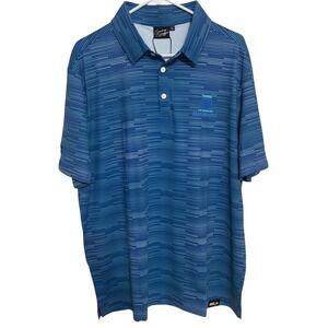 NWT Sunday Swagger Los Angeles Mad Drops Polo Shirt Mens size XL pickle ball MLP